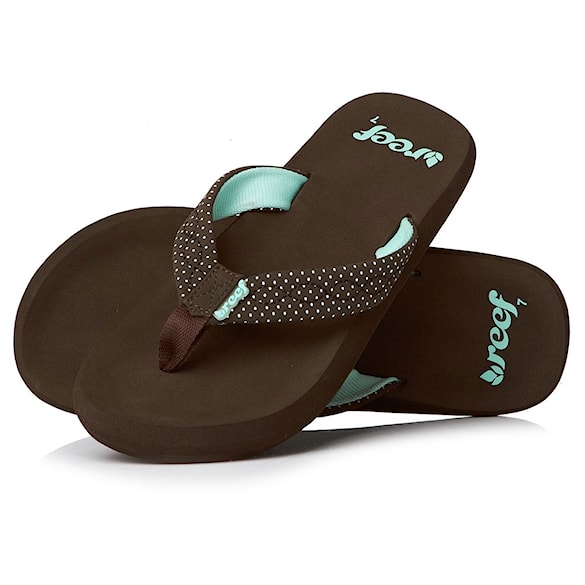 Tenisky REEF Seaside brown/aqua/dots 2013 - 1