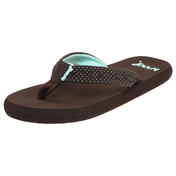 Tenisky REEF Seaside brown/aqua/dots - 1