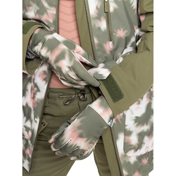 Rukavice na snowboard Roxy Hydrosmart Liner deep lichen green nimal 2023 - 4