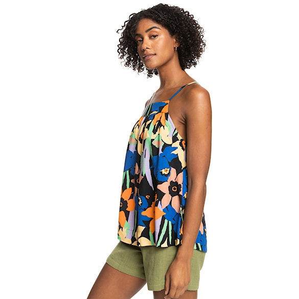 Tílko Roxy Magic Happens anthracite flower jammin 2023 - 3