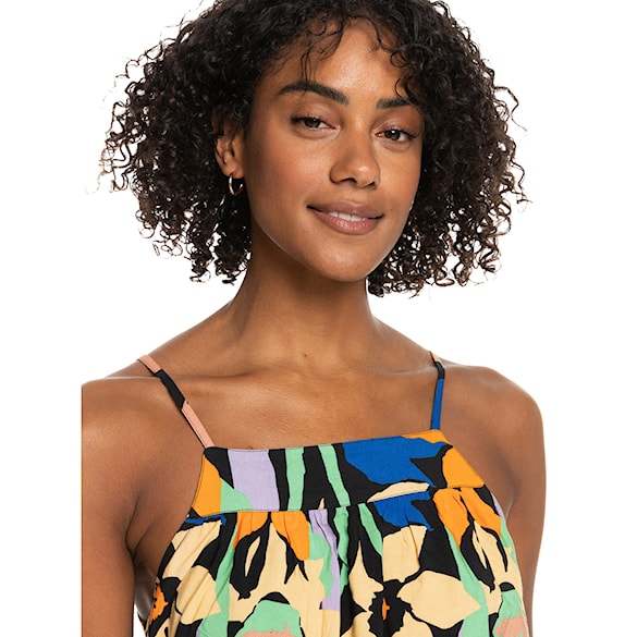 Tílko Roxy Magic Happens anthracite flower jammin 2023 - 4