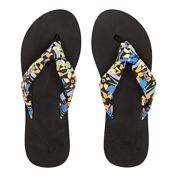 Žabky Roxy Paia IV black print 2023 - 1