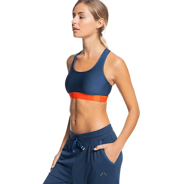 Fitness podprsenka Roxy Play Rough mood indigo 2021 - 2