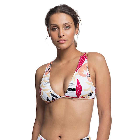 Plavky Roxy Pop Surf Tri bright white nirantara 2020 - 1