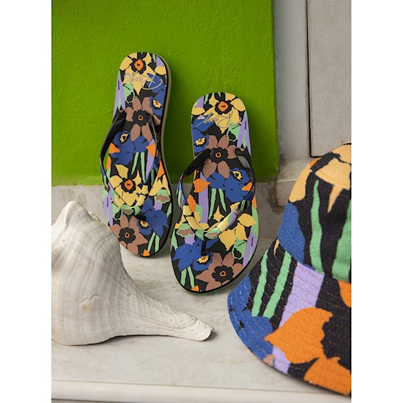 Žabky Roxy Portofino III black multi 2023 - 6