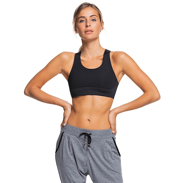 Fitness biustonosz Roxy Run To Me true black 2021 - 1