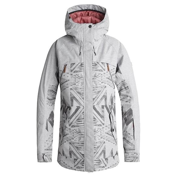 Bunda na snowboard Roxy Tribe warm heather grey/matador jacq 2019 - 1