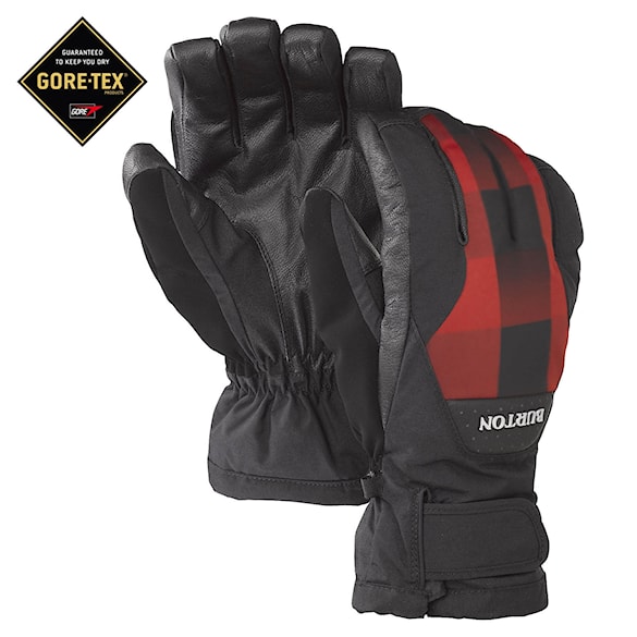 Rukavice na snowboard Burton Gore-Tex Leather black/bitter b. - 1