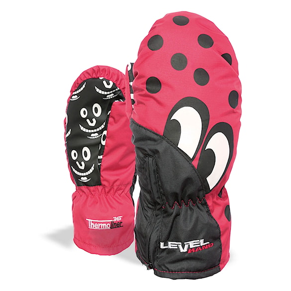 Rukavice na snowboard Level Lucky Mitt red 2012 - 1