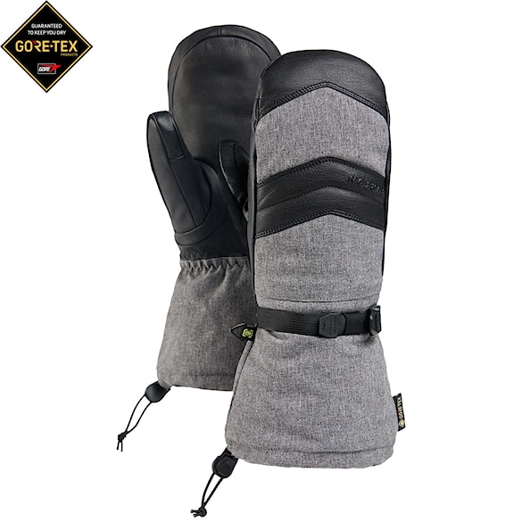 Rękawice snowboardowe Burton Wms GORE-TEX Warmest Mitt gray heather 2026 - 1