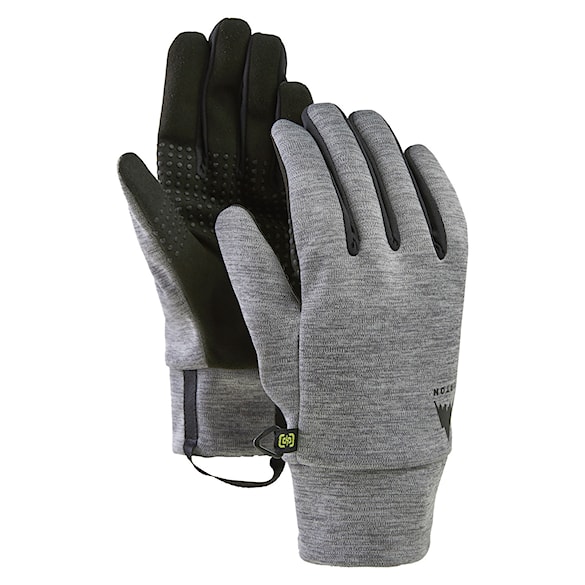 Rukavice na snowboard Burton Wms Touch N Go Liner grey heather 2026 - 1