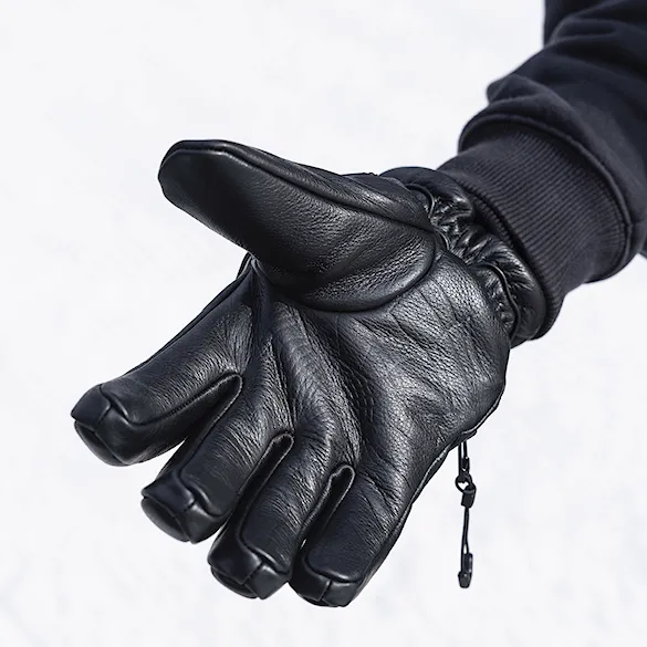 Rękawice snowboardowe DEATHGRIP Ghoul Leather black 2027 - 4