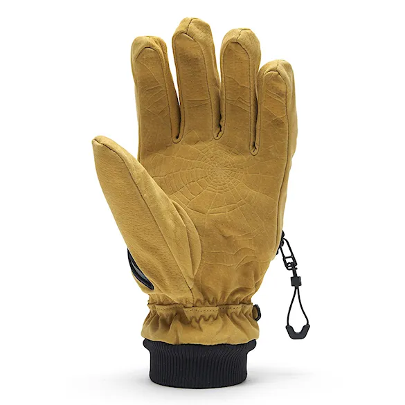 Rękawice snowboardowe DEATHGRIP Ghoul Leather tan 2027 - 2