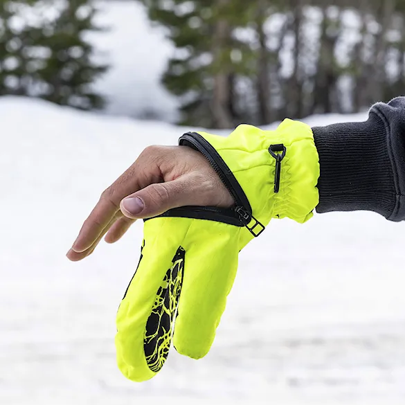 Rukavice na snowboard DEATHGRIP Ghoul Mitt highlighter 2027 - 3