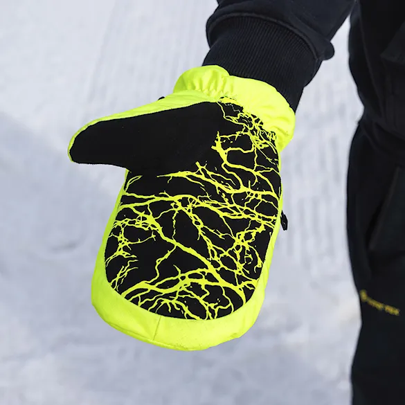 Rukavice na snowboard DEATHGRIP Ghoul Mitt highlighter 2027 - 5