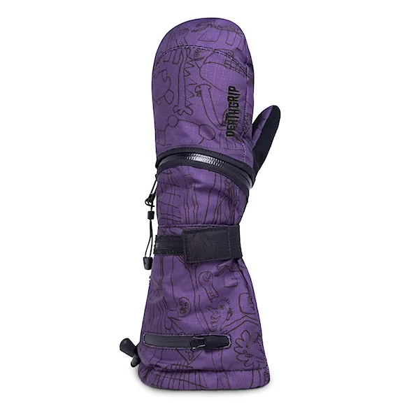 Rękawice snowboardowe DEATHGRIP Gremlin Mitt max/purple 2027 - 1