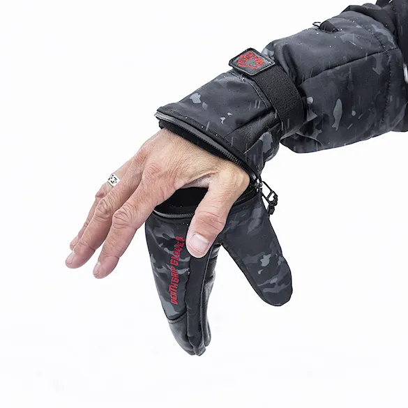 Rukavice na snowboard DEATHGRIP Werewolf Mitt Long Cut black camo 2027 - 4