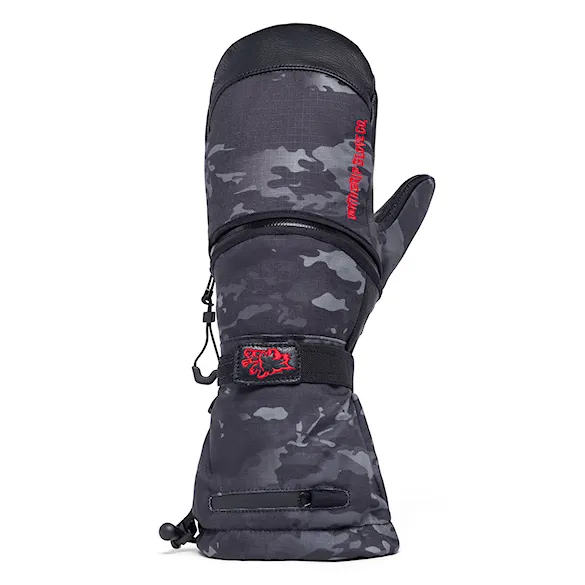Rukavice na snowboard DEATHGRIP Werewolf Mitt Long Cut black camo 2027 - 1