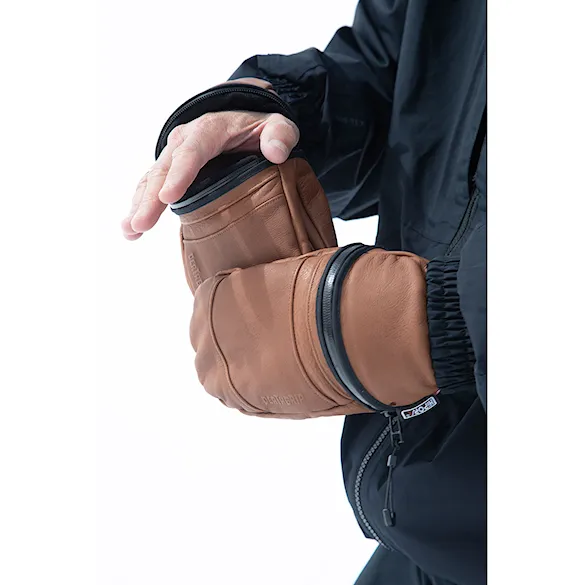 Rękawice snowboardowe DEATHGRIP Zombie Mitt brown 2026 - 5