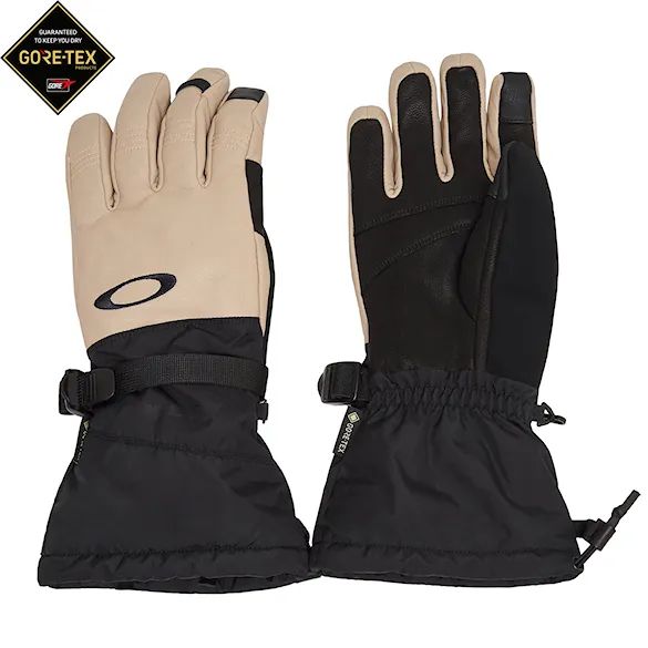 Rękawice snowboardowe Oakley Ellipse Goatskin Gauntlet Gloves pebble 2026 - 1