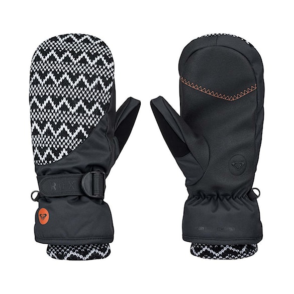Rukavice na snowboard Roxy Jacquard Mitt anthracite 2016 - 1