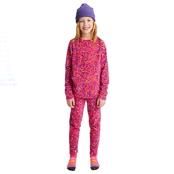 Zestaw bielizny funkcyjnej Burton Kids Heavyweight Fleece Set wildcat floral 2026 - 1