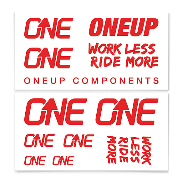 Samolepky OneUp Decal Kit Handlebar red - 1