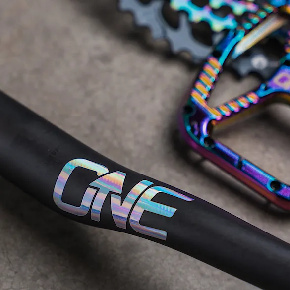 Stickers OneUp Decal Kit Handlebar oil slick - 2