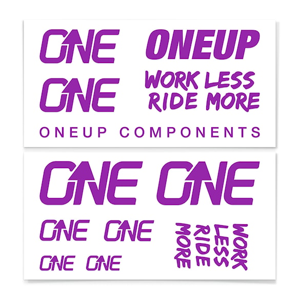 Naklejki OneUp Decal Kit Handlebar purple - 1
