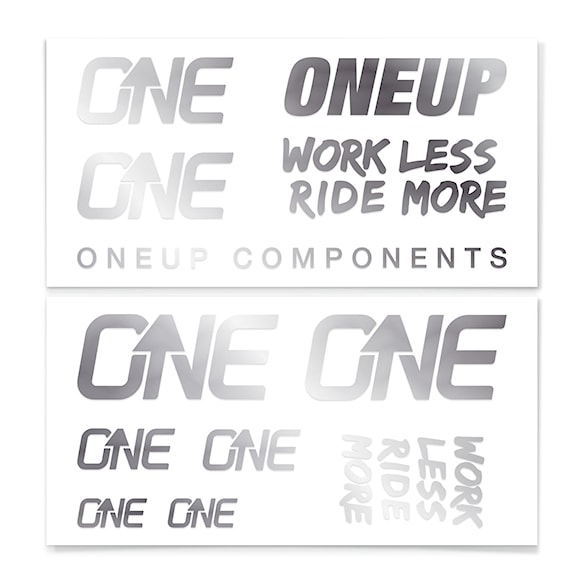 Samolepky OneUp Decal Kit Handlebar silver - 1