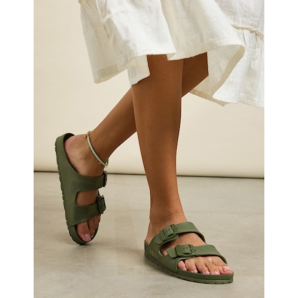 Šľapky Roxy Kattie oil green 2025 - 2