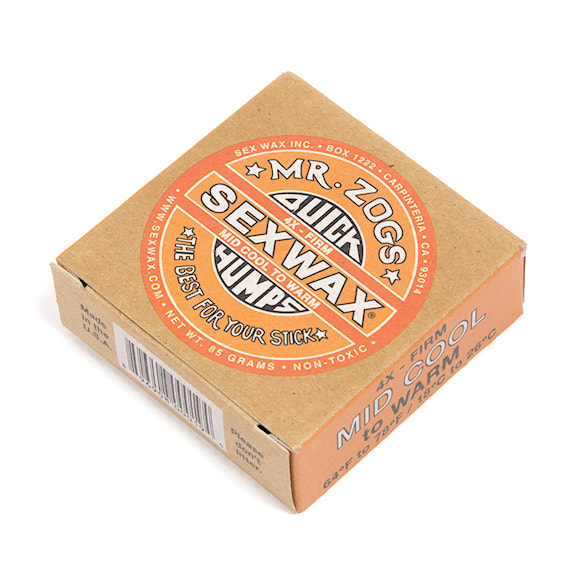 Surfboard Wax Sex Wax Quick Humps Mid Cool orange - 1