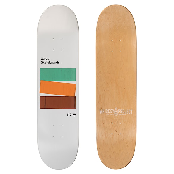 Skate deska Arbor Whiskey 8.0 Team white 2019 - 1