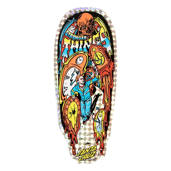 Skate doska Santa Cruz Skateboards Stranger Things Grabke Max Melting Clock 9.7 2025 - 3
