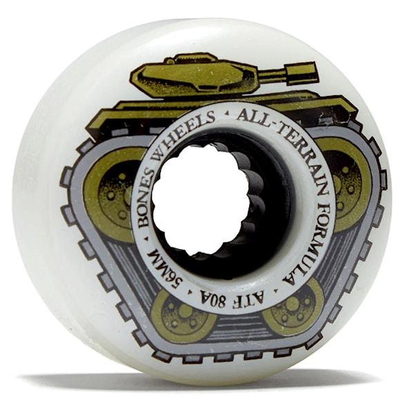 Skateboard kółka Bones ATF All Tank All Terrain Formula 56 mm/80 A white - 2