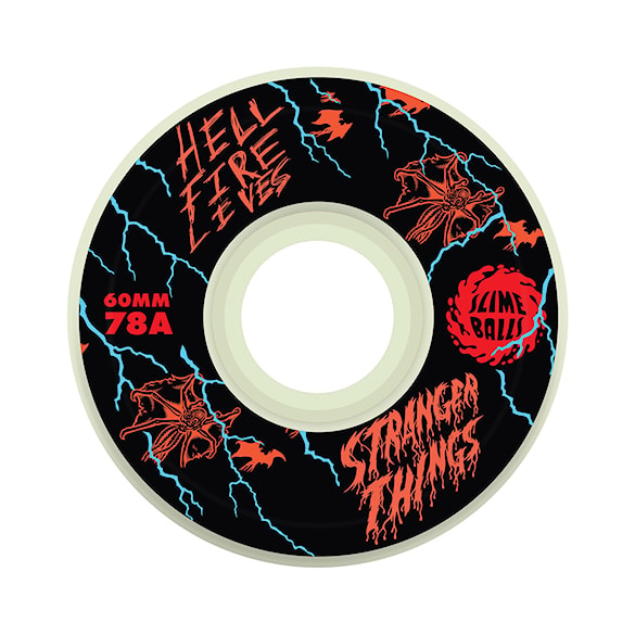 Skateboard kółka Santa Cruz Skateboards Stranger Things 60mm Meek Slasher Eddie OG Slime 78A gitd 2025 - 1