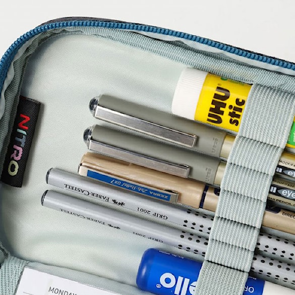 School Case Nitro Pencil Case XL haze - 14