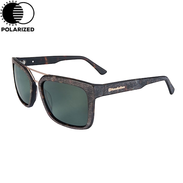 Sluneční brýle Horsefeathers Cartel brushed havana | green polarized 2019 - 1