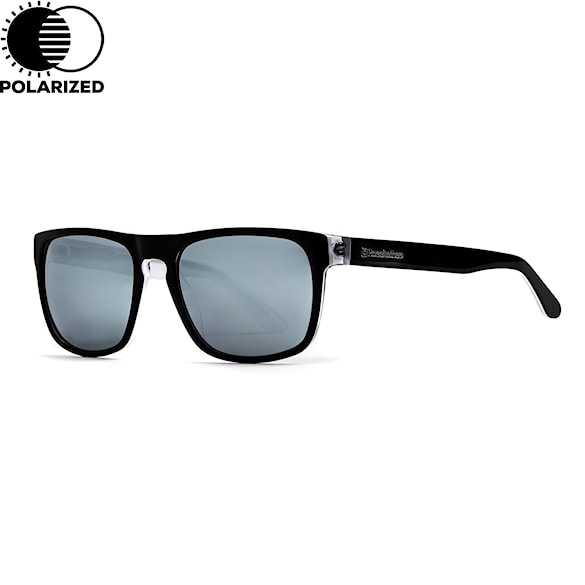 Slnečné okuliare Horsefeathers Keaton gloss black | mirror white - 1
