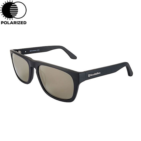 Okulary przeciwsłoneczne Horsefeathers Keaton matt black | mirror gold polarized 2019 - 1