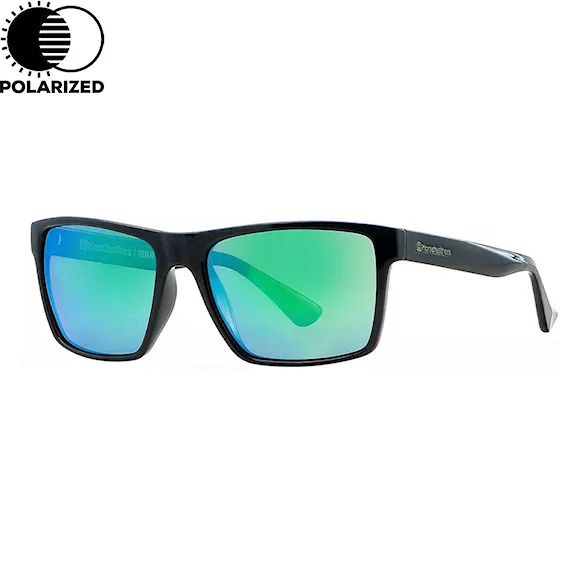 Okulary przeciwsłoneczne Horsefeathers Merlin gloss black | mirror green - 1