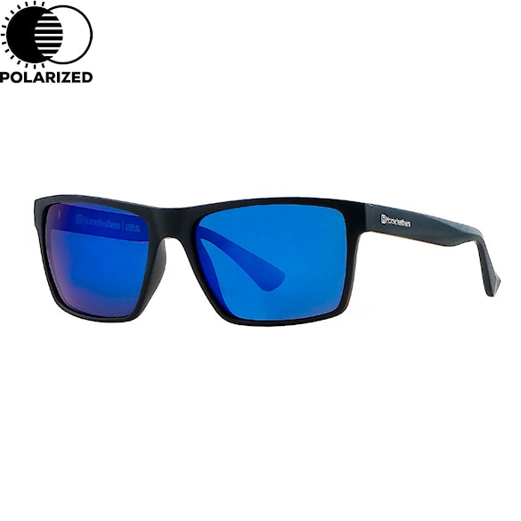 Okulary przeciwsłoneczne Horsefeathers Merlin matt black | mirror blue - 1