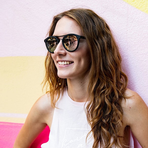 Okulary przeciwsłoneczne Horsefeathers Nomad matt black | mirror rose - 2