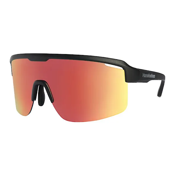 Bike brýle Horsefeathers Scorpio matt black | mirror red - 1