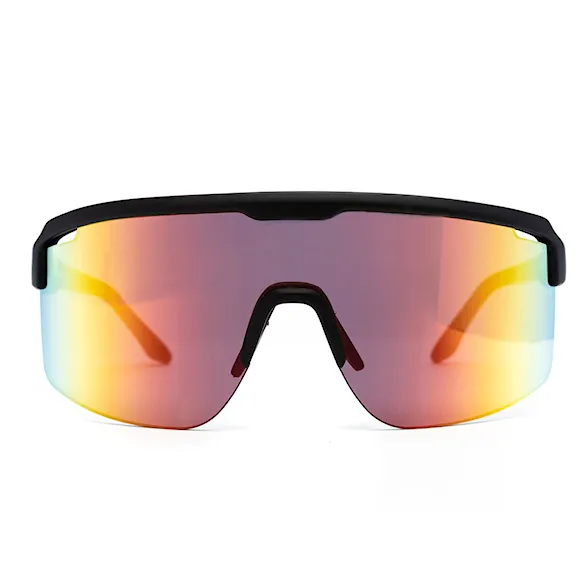Bike brýle Horsefeathers Scorpio matt black | mirror red - 3