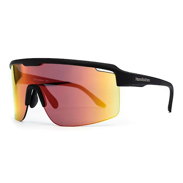 Bike brýle Horsefeathers Scorpio matt black | mirror red - 5