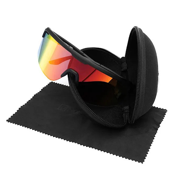 Bike brýle Horsefeathers Scorpio matt black | mirror red - 6