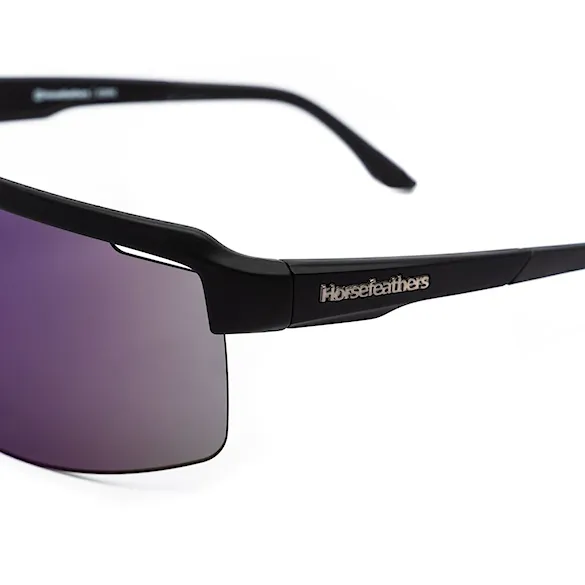 Bike okuliare Horsefeathers Scorpio matt black | mirror green - 2