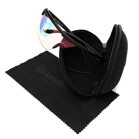 Bike brýle Horsefeathers Scorpio Photochromic matt black | mirror green - 7