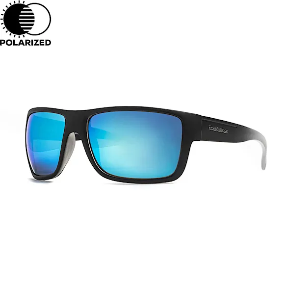 Okulary przeciwsłoneczne Horsefeathers Zenith matt black fade out | mirror blue - 1